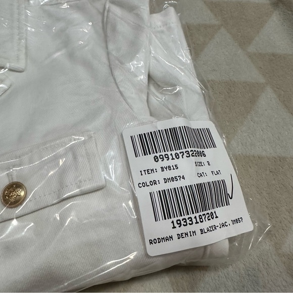 J crew Denim blazer-jacket in white - Picture 3 of 3